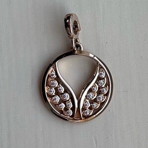 Pandora Me Burning Wings Medallion 14k Rose Gold-Plated with Cubic Zirconia